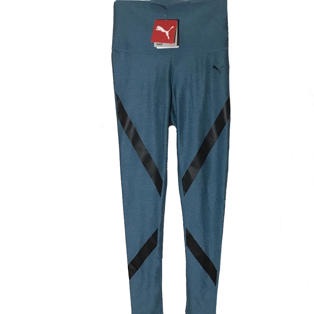 NWT PUMA WOMEN'S  BLUE LEGGINGS PANTS SIZE S